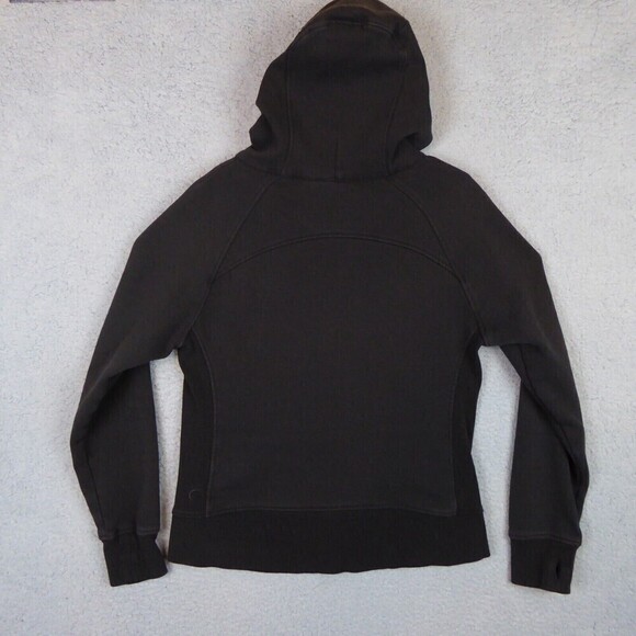 Zyia Active Hoodie Women's Large Black Hooded Sweatshirt Jacket Full Zip Long - Picture 5 of 11